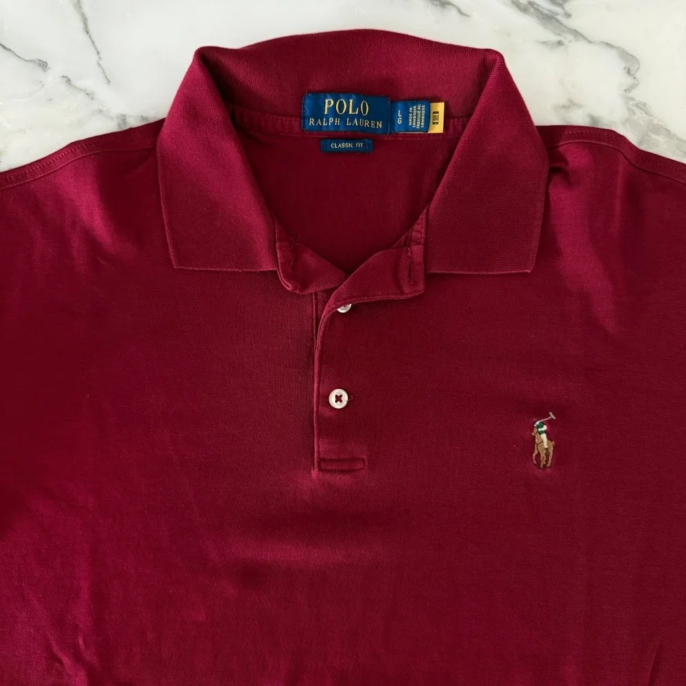 Polo Ralph Lauren Cotton Men's Pullover‎ Polo Short sleeve shirt,  Large